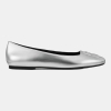 DKNY DARIANNE LOGO BALLET FLAT - Silver