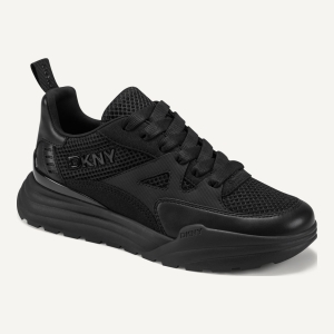 DKNY ZANIRA LACE-UP SNEAKER - Black/Black - Image 3